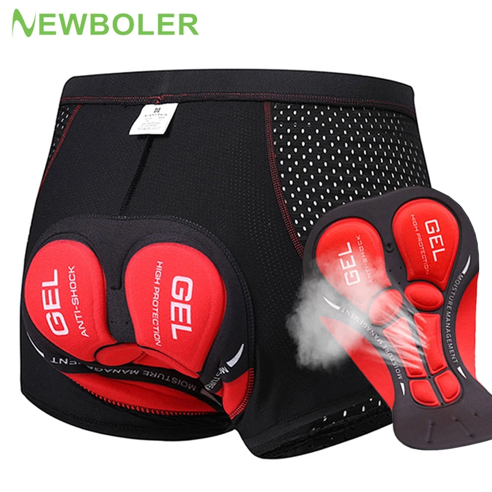 Padded Cycling Shorts 5D Gel - NEWBOLER велосипедные шорты дышащая сетка велосипедное