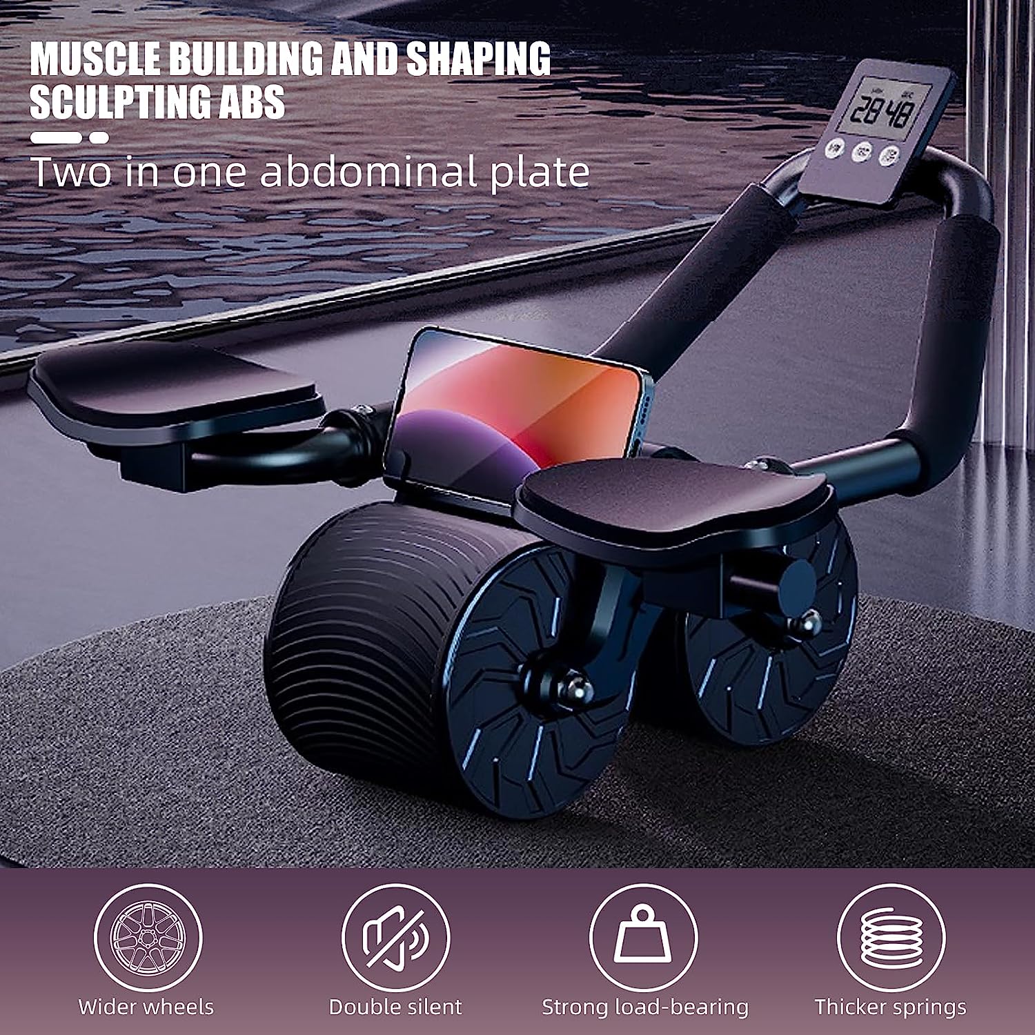 Поддержка локтя, автоматическо – обзор и цена Ab Roller Wheel With Elbow Support